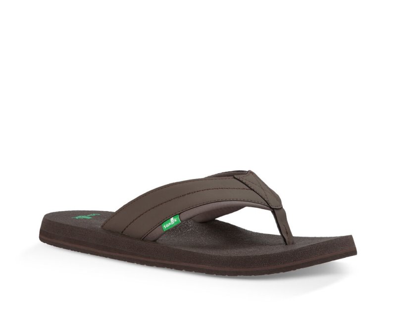 Tong Sanuk Beer Cozy 2 Homme - Marron Foncé EJUBIK475